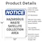 Signmission Hazardous Waste Satellite Collection OSHA Notice Sign, Aluminum, 10in W x 14in L, 2PK OS-2PACK-NS-A-1014-V-13344 - alternate 5